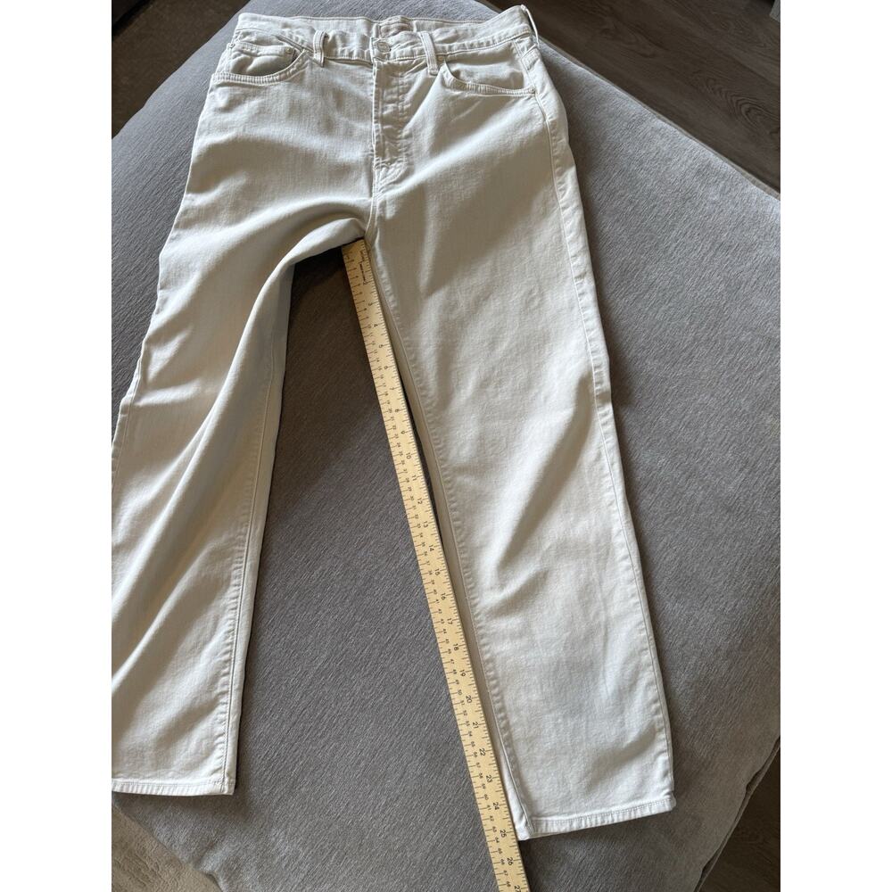Mother Jeans The Ditcher Crop In Chalk It Up Tan Beige Size 26 High Waist - Picture 9 of 11